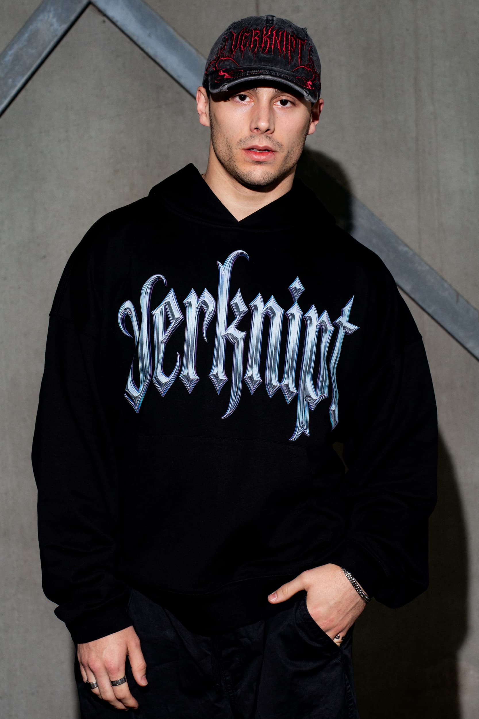 Verknipt Chrome Logo Hoodie