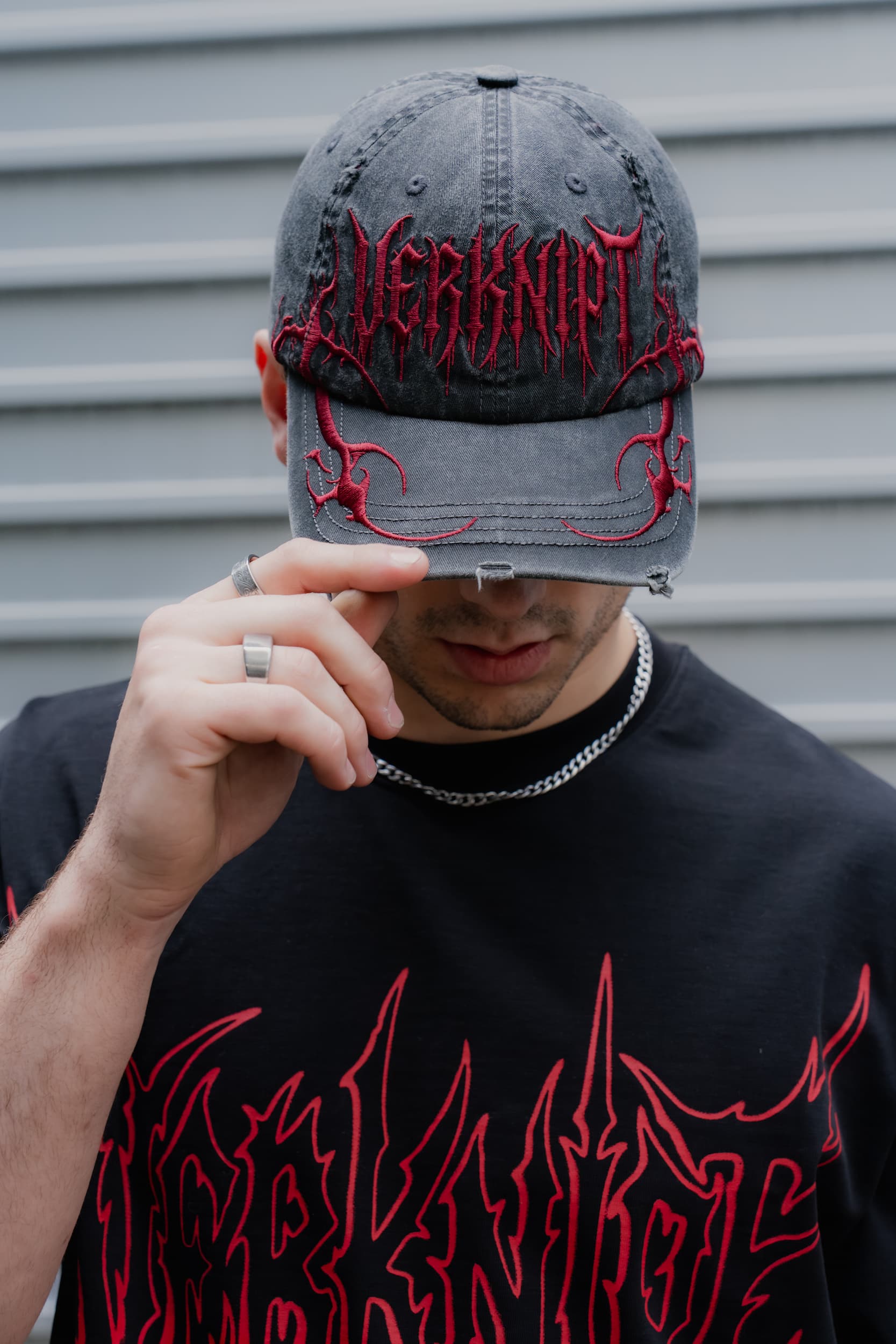 Verknipt Red Tribal Washed Cap