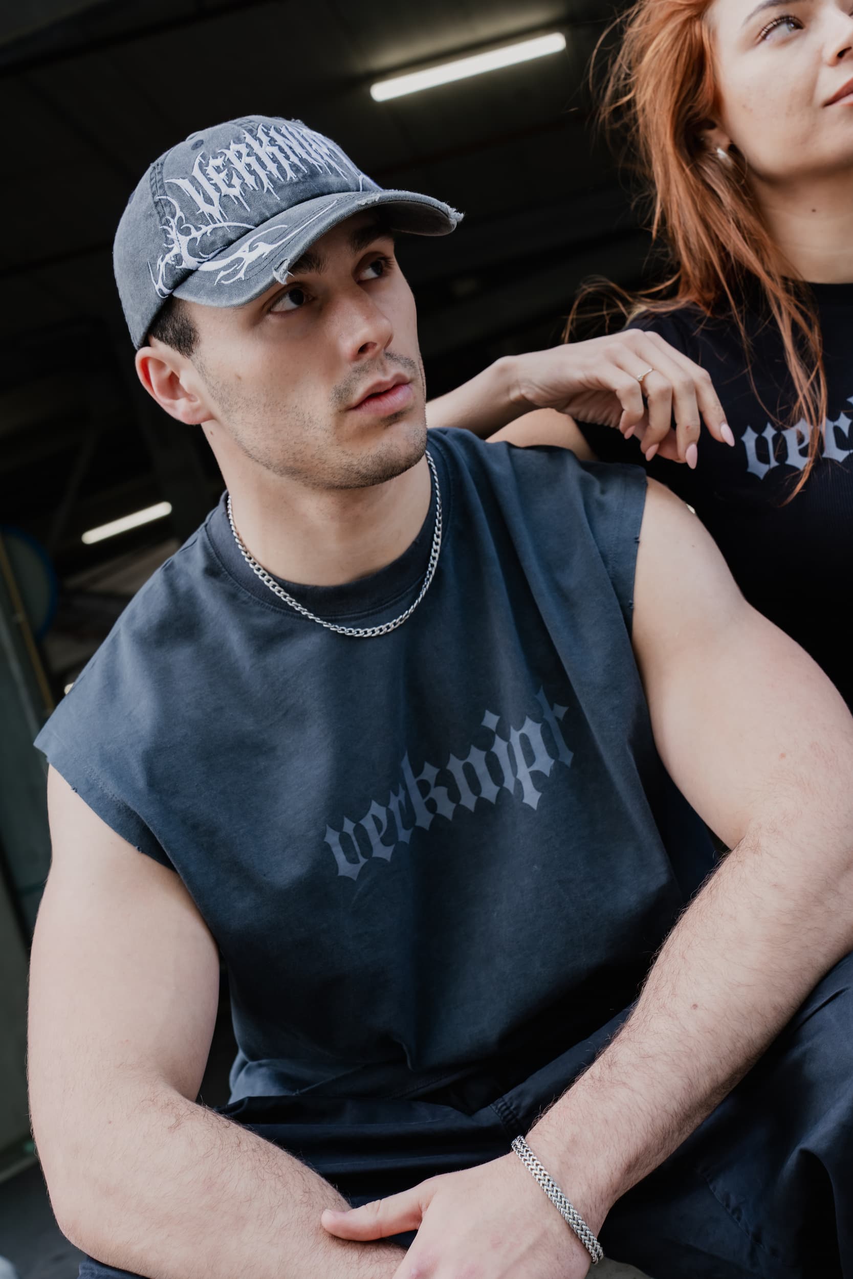 Verknipt White Tribal Washed Cap